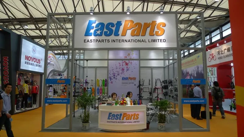 EASTPARTS island booth at China Cycle 2013, Shanghai