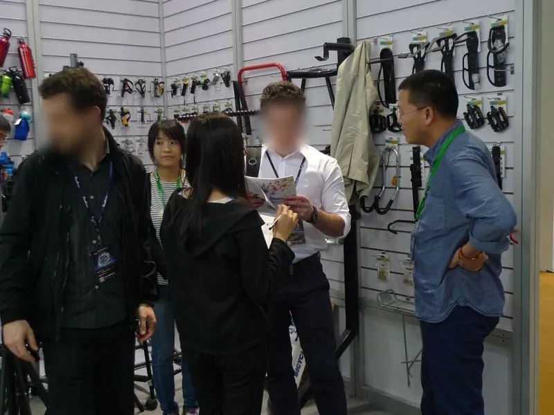 Visitors at EASTPARTS booth, China Cycle 2014, Shanghai