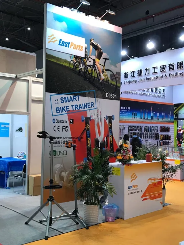 EASTPARTS stand tower at China Cycle 2017, Shanghai