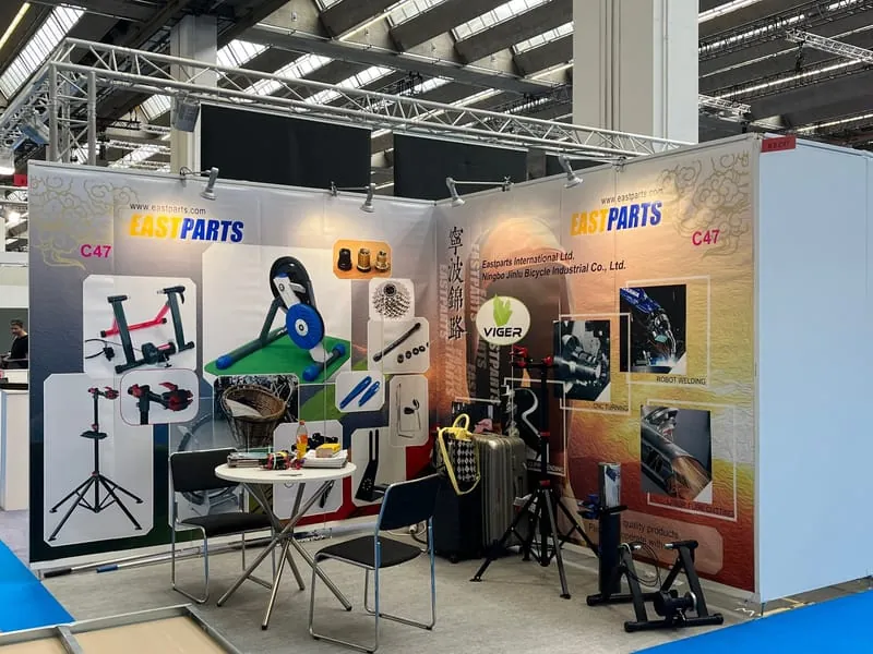EASTPARTS stand corner at Eurobike 2022, Frankfurt