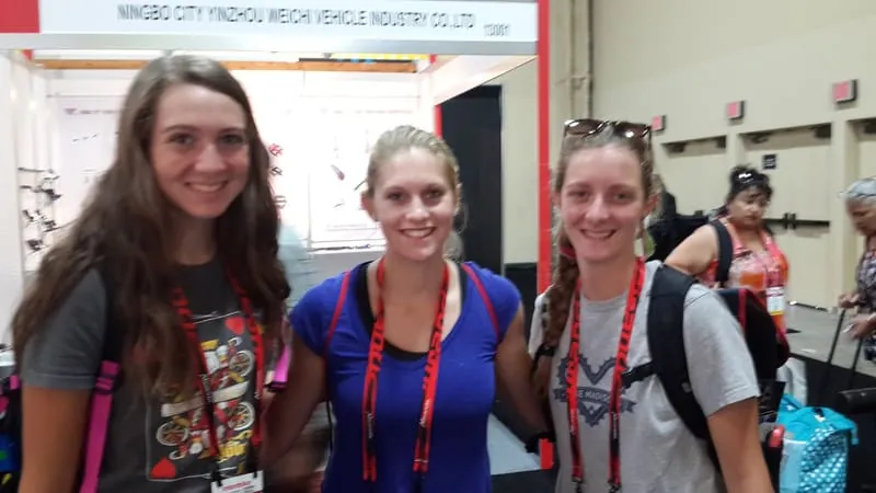 Visitors at EASTPARTS booth 13000 at Interbike 2014, Las Vegas